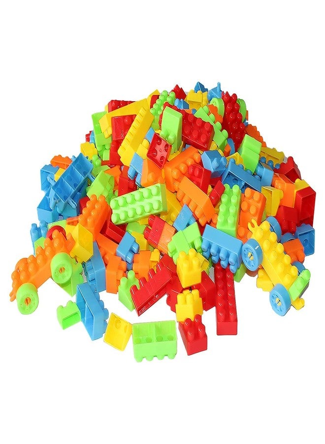PULSBERY Colorful Building Blocks for Kids - Plastic Small Building Block with Wheels Creative Smart Activity Fun and Learning Train Bricks Blocks Puzzle Assemble Toys, Children Gift Set(200+ Pcs) - Image 5